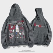 Mcgrady Honor Hooded Sweater Mens and Womens Spring and Autumn Wear Basketball Sports Loose Shoulder Hoodie Coat - Image 10